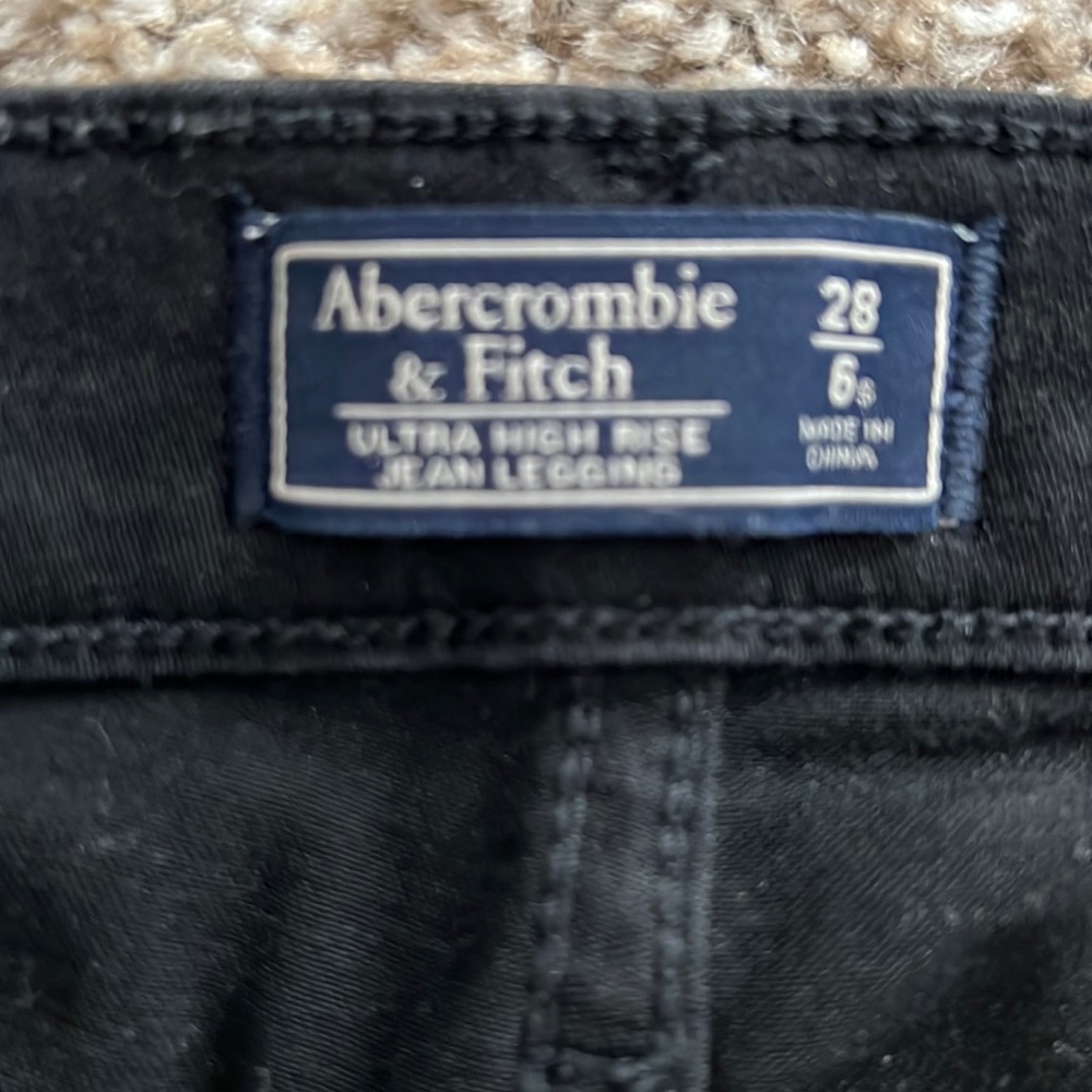 Abercrombie ultra high rise jean leggings